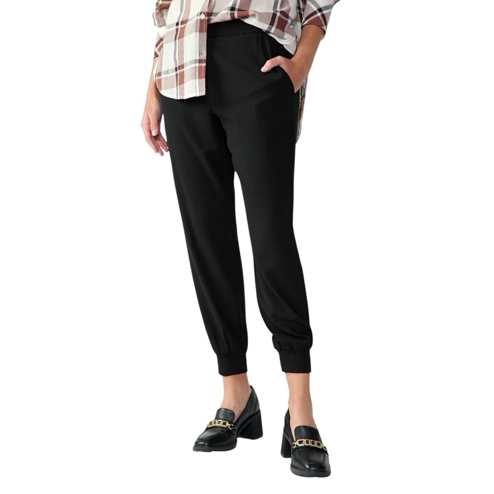 Sanctuary Day Trip Pull On Jogger Pants Relaxed Elastic Cuff Black XXL NWT